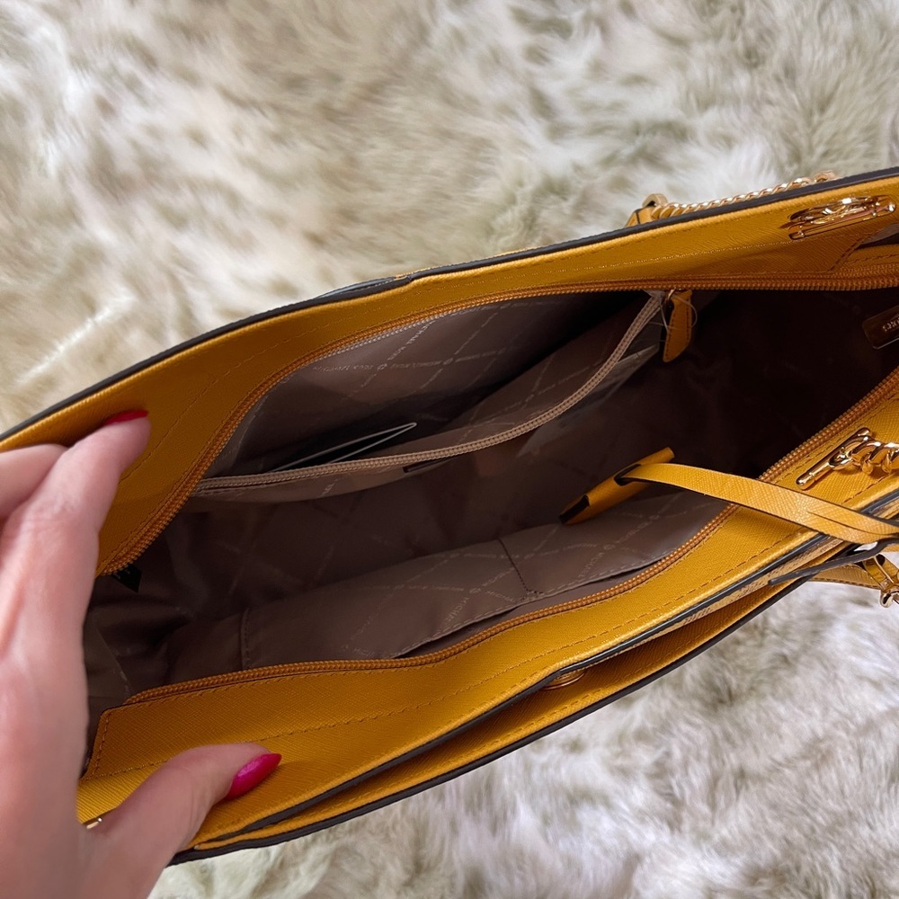 Michael Kors Yellow Tote Bag - Picture 3 of 6